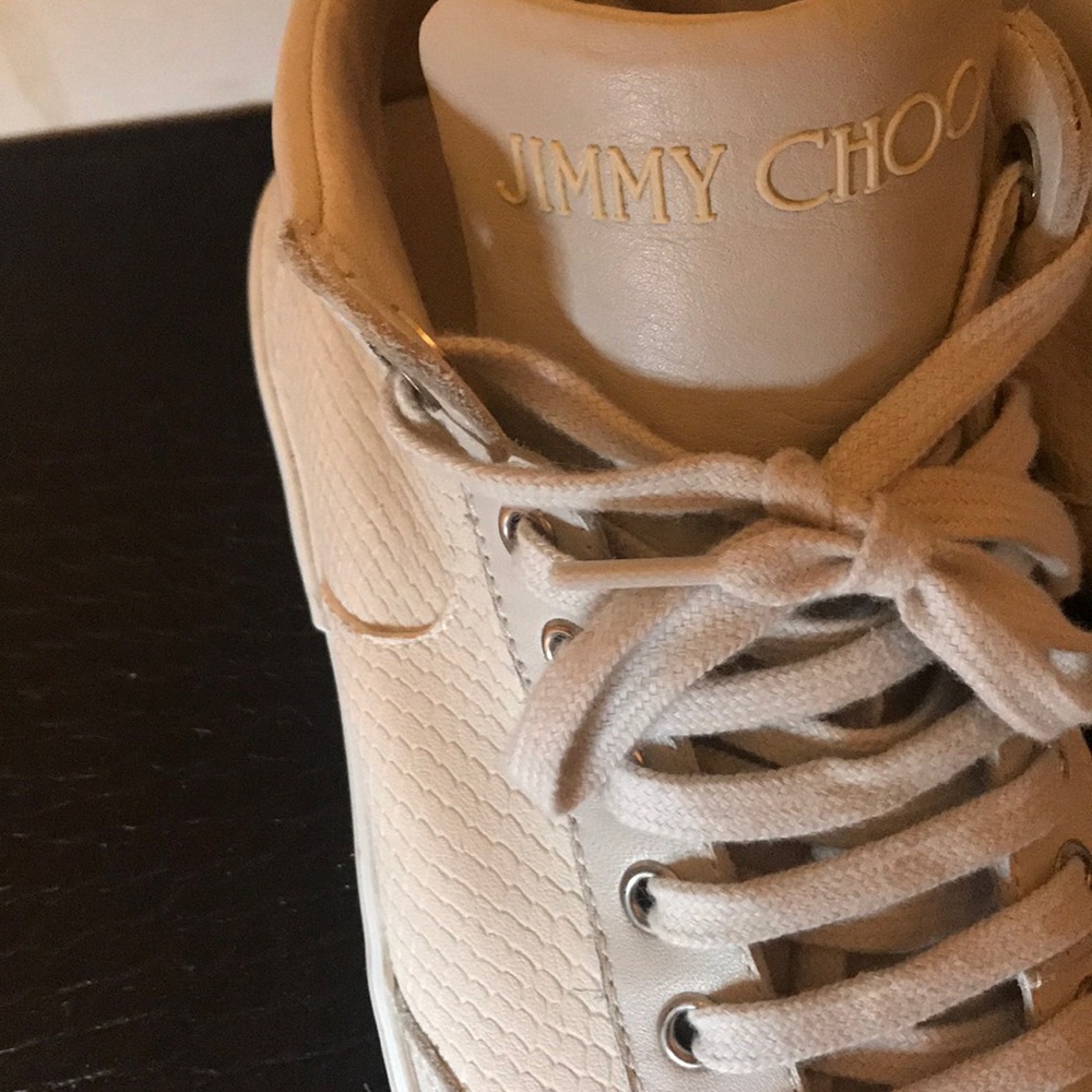 Jimmy Choo light beige sneakers 42.5 (US 9.5). - Picture 4 of 7